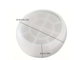 Molde silicona bandeja fuente redonda profunda 
